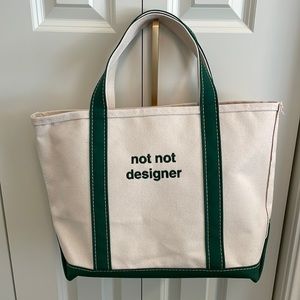 L.L. Bean Medium Boat and Tote - Dark Green